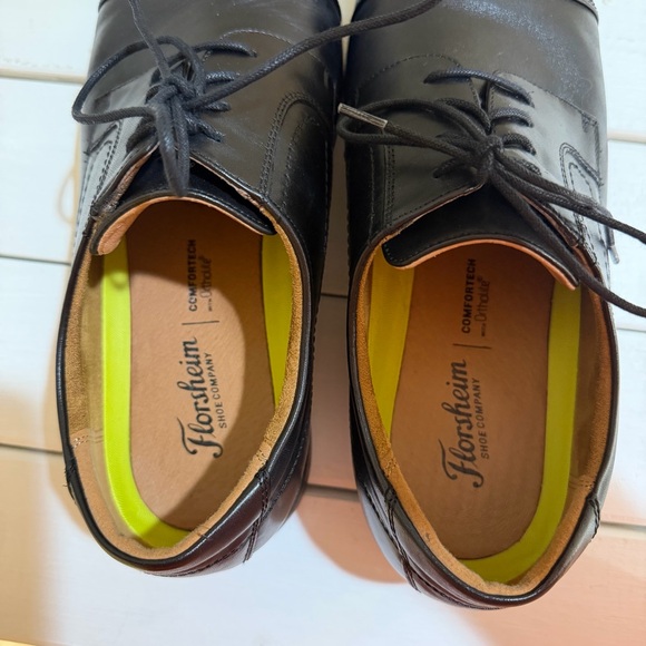 Florsheim Men’s Midtown Cap Toe Black Oxford Ortholite Insole Size 11 (5E) - Picture 4 of 10